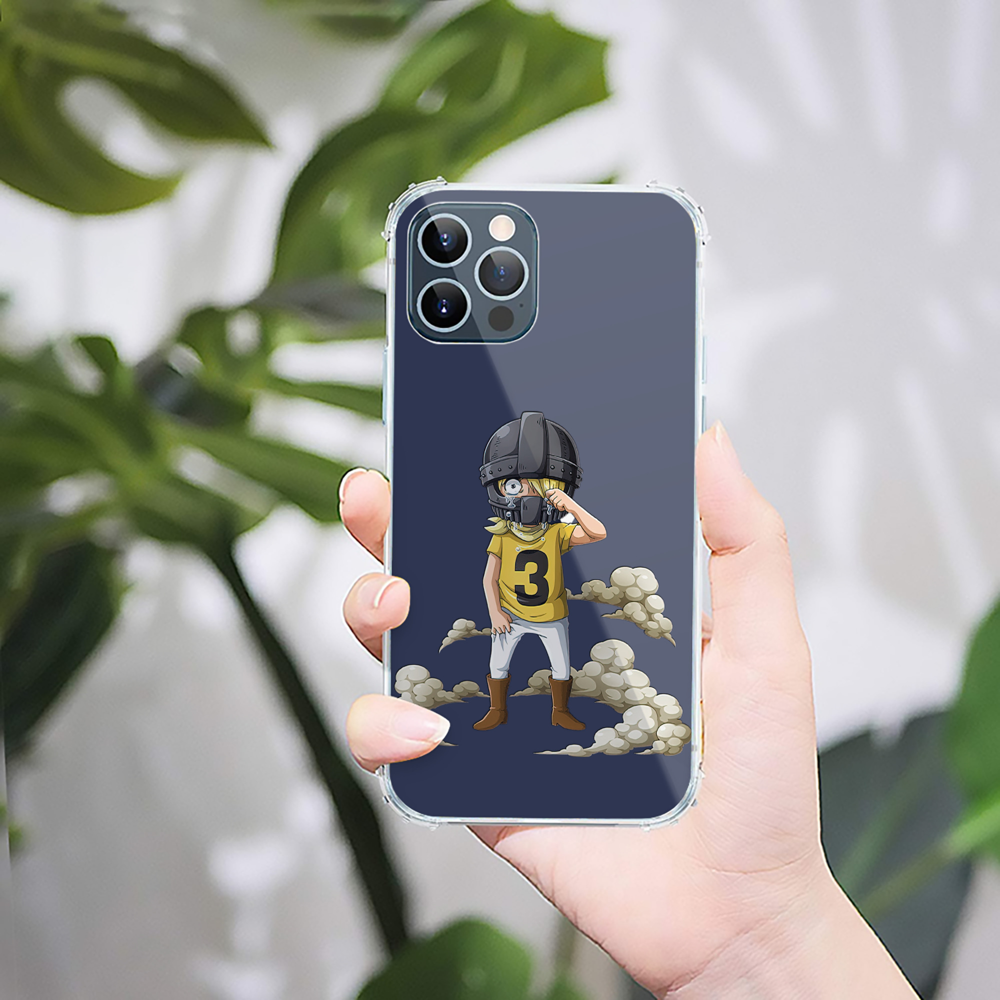 （画像用） ワンピース サンジ ONE PIECE Sanji 【iPhone 12シリーズ対応】透明スマホケース（クリアソフトケース）